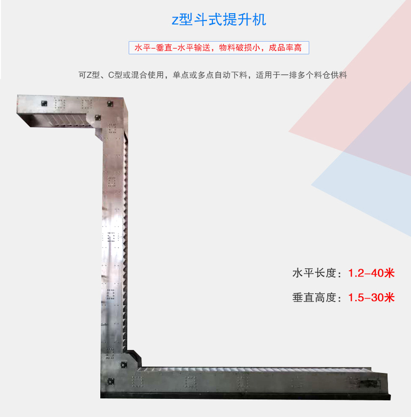 可Z型、C型或混合使用，單點(diǎn)或多點(diǎn)自動(dòng)下料，適用于一排多個(gè)料倉供料